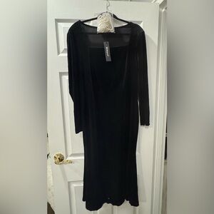 Elegant Black Velvet Dress